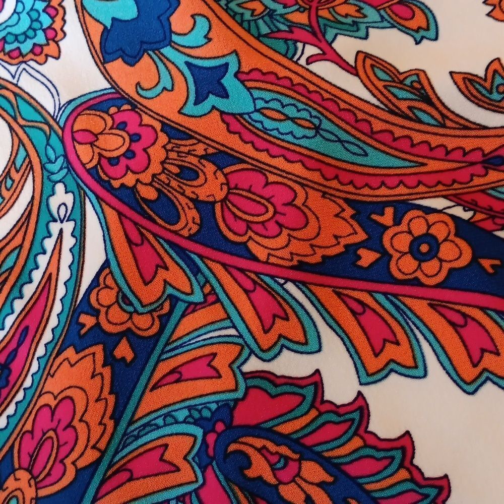 Lauren Ralph Lauren Bright Paisley Soft Knit Dress. Career. Professional. - Picture 15 of 16